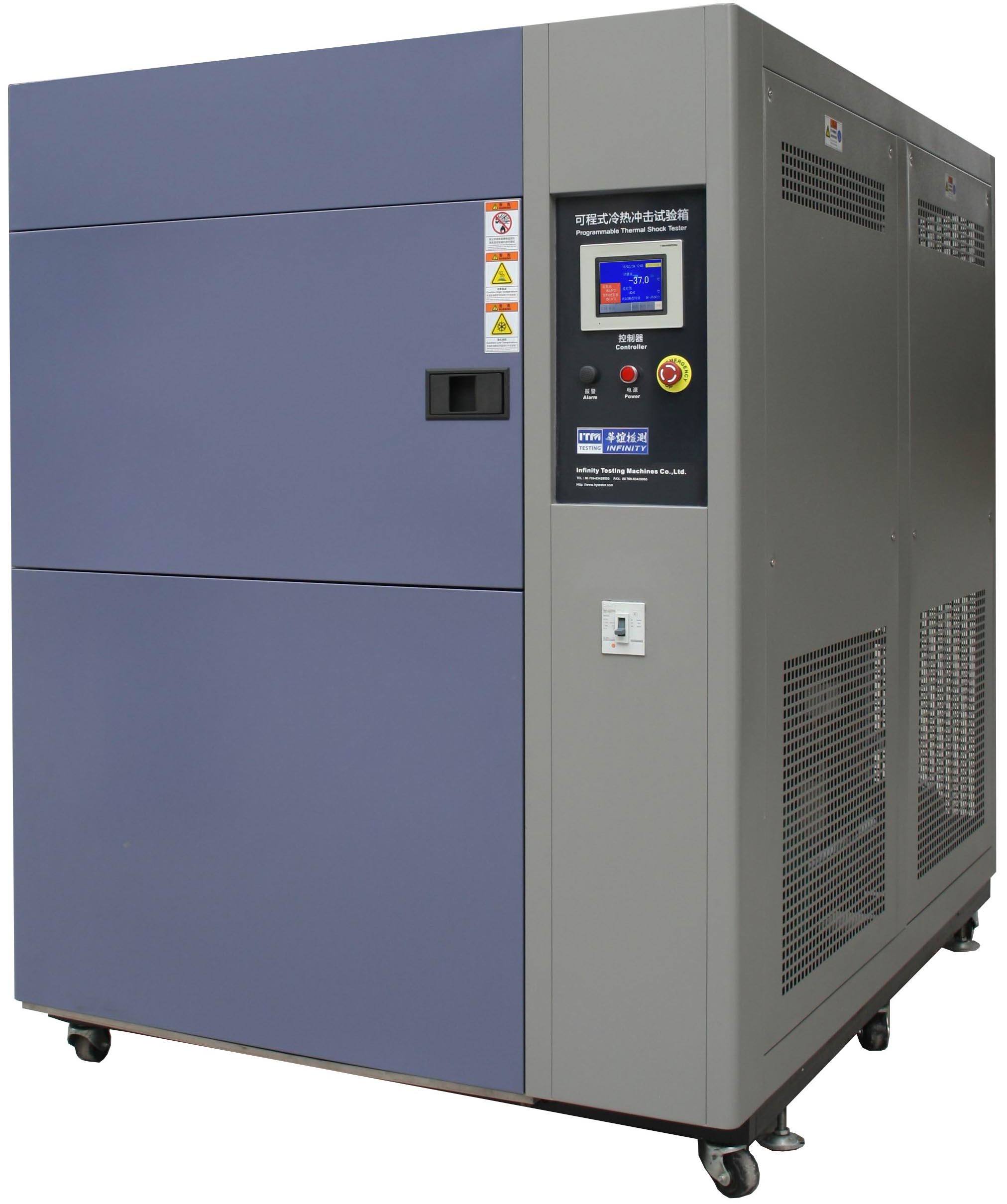 Programmierbare Umgebungs-Wärmeschockprüfkammern 50L ~ 600L Kaskadenkühlsystem