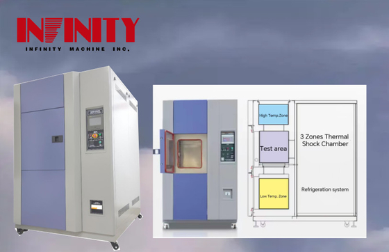 Programmierbare Testkammer für schnelle Temperaturänderungen mit Quelle AC380V und Temperaturuniformität von 2,0 °C