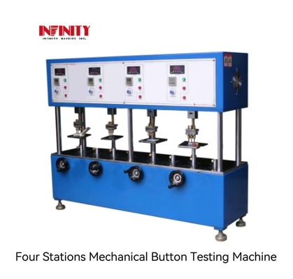 Vier Stationen mechanische Tasten-Testmaschine für Langzeit-Klick-Lebensdauer-Test