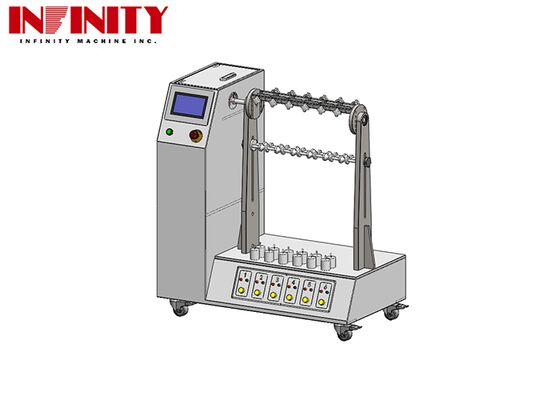 Cable Flex Tester Wire Fatigue Tester with Adjustable Bending Angle 1~180° Complies with IEC 60884-1 Standards and 6 Sets Jig with Adjustable Load