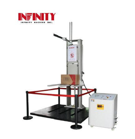 Hochpräzise Verpackung Drop Testmaschine für Schlagwiderstandsprüfung Doppelspur 1400mm