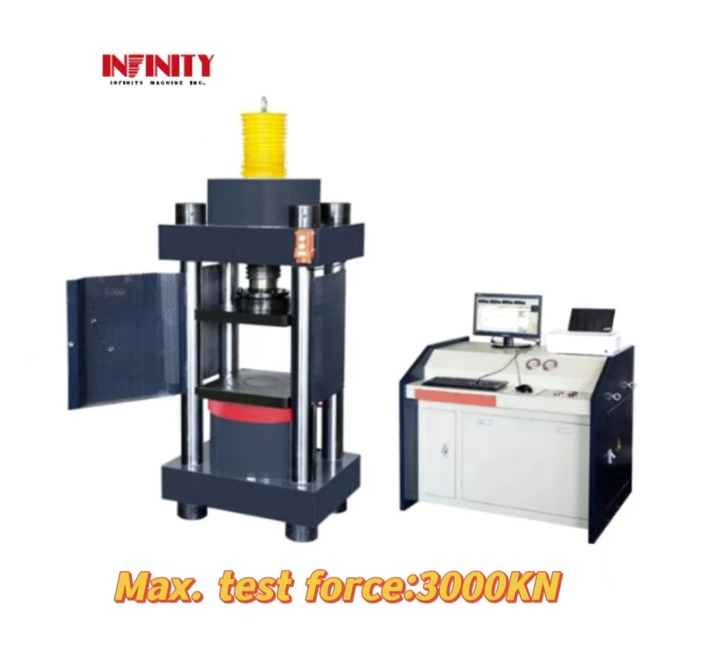 Mikroelektrohydraulische Servo-Kompressionsprüfmaschine für Metallbauteile