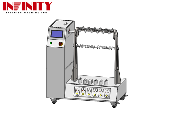 Flexible Cable Flexing Test Machine with Adjustable Bending Angle 1~180° IEC 60884-1 Standard and 6 Sets Jig