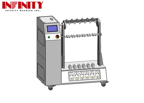 IEC 60884-1:2022 Konformes Biegeprüfgerät für flexible Kabel mit verstellbarem Winkel und 6 Spannvorrichtungen